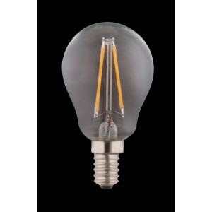 Globo E14 LED Leuchtmittel in Glühlampenform, 4W, warmweißes Licht.