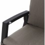 Detailaufnahme: Siena Garden Corido Dining Move Sessel, anthrazit-matt, mit verstellbarer Rückenlehne.