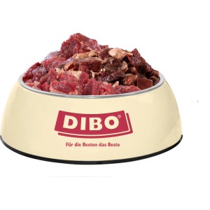 Dibo Hunde-Barf Menü-Vital 2kg im Napf: Frostfutter mit Fleisch, Gemüse und Getreide.