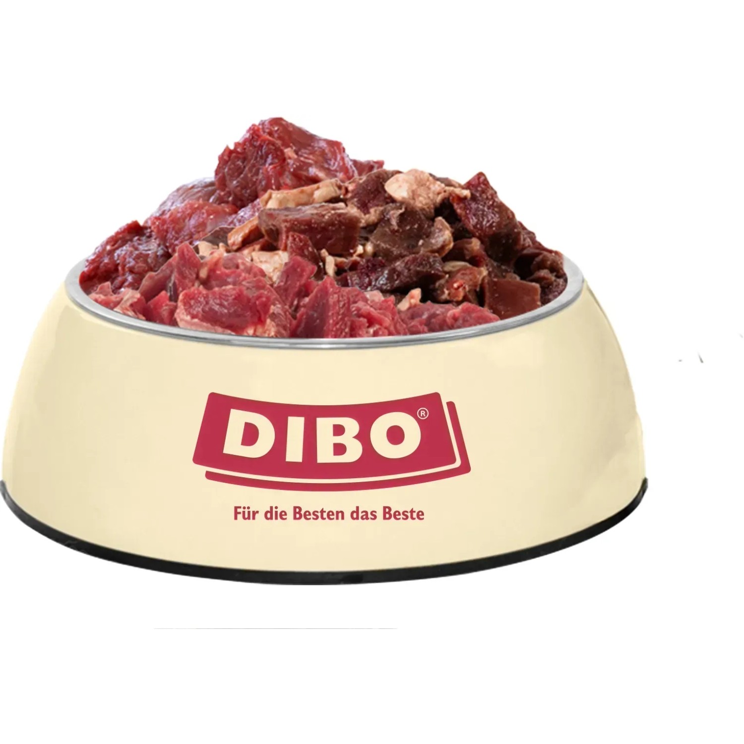 Dibo Hunde-Barf Menü-Vital 2kg im Napf: Frostfutter mit Fleisch, Gemüse und Getreide.