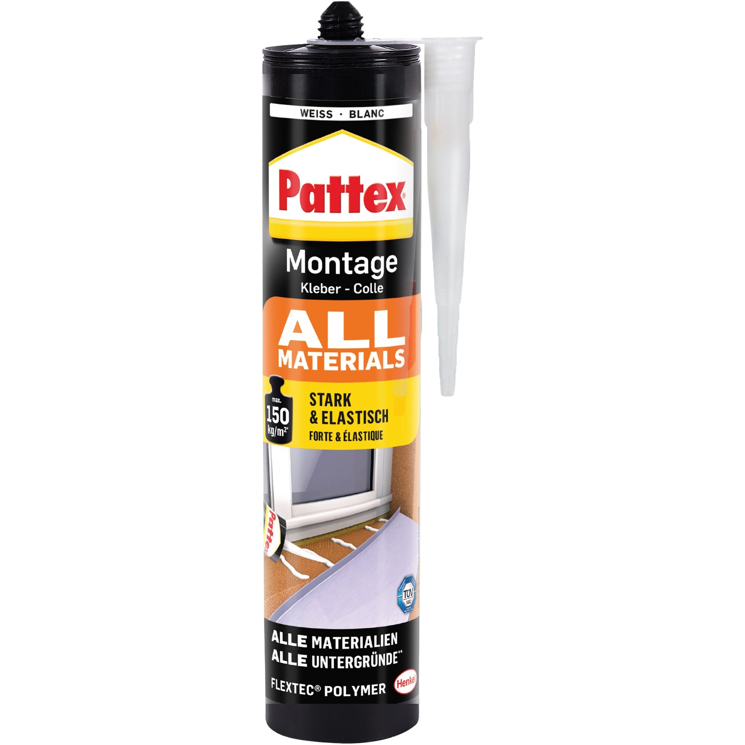 Pattex Montagekleber All Materials stark haftender Alleskleber 450 g