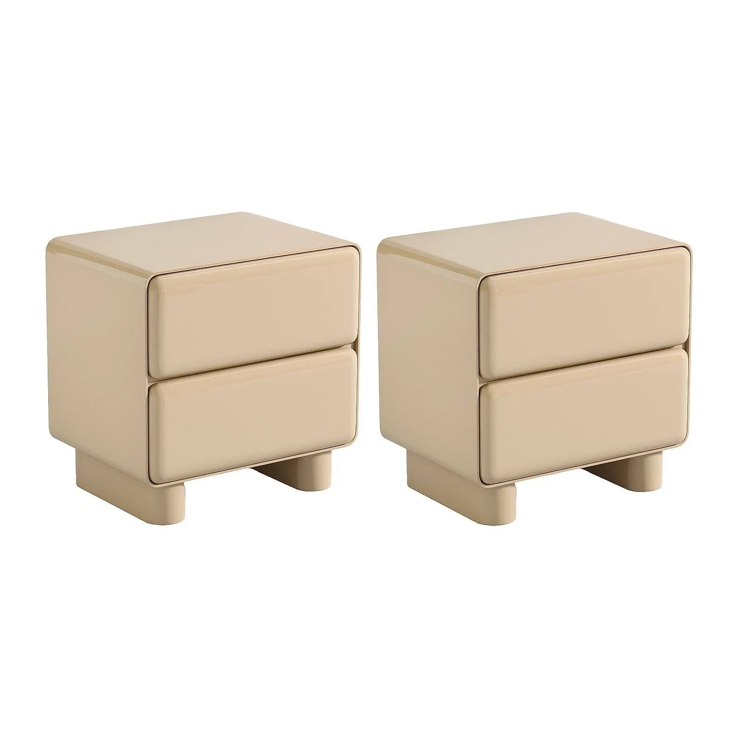 Vente-unique Nachttisch Aunela Beige 56.5 cm