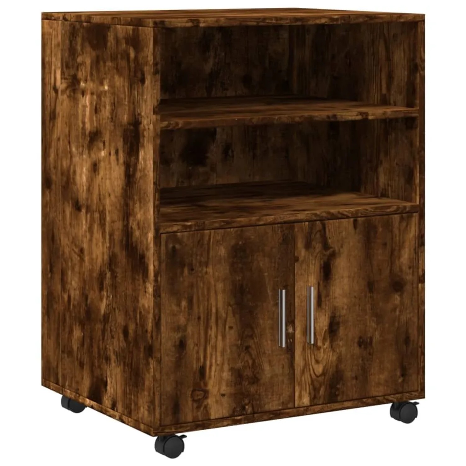 vidaXL Rollschrank Räuchereiche 60x48x81 cm Holzwerkstoff 853168