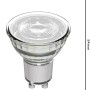 Klarer LED-Spot GU10 MR16, 5,7 W, 5 cm Durchmesser. Dimmbare LED Lampe für Wohnräume und Akzentbeleuchtung.