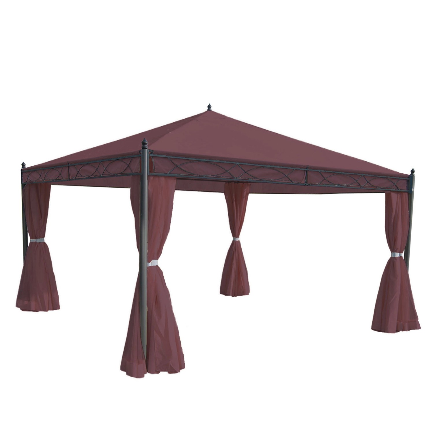 MCW Pergola Calpe Rot-Braun 4x4m