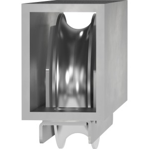 Rollenkasten für Poolabdeckung, Teil des DIY-Systems für begehbare Pooldecks.