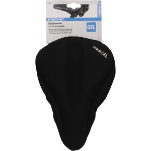 Schwarze Fischer Satteldecke Trekking Gel für hohen Sitzkomfort auf Trekkingrädern.
