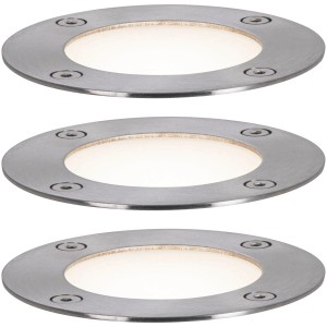 Paulmann Outdoor Bodenstrahler Set, silbernes Gehäuse, RGBW, ZigBee-fähig, für Außenbeleuchtung.