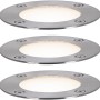 Paulmann Outdoor Bodenstrahler Set, silbernes Gehäuse, RGBW, ZigBee-fähig, für Außenbeleuchtung.