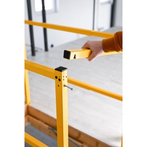 Minka Lukenschutzgeländer Stahl für Dachbodentreppen Verstellbar Gelb