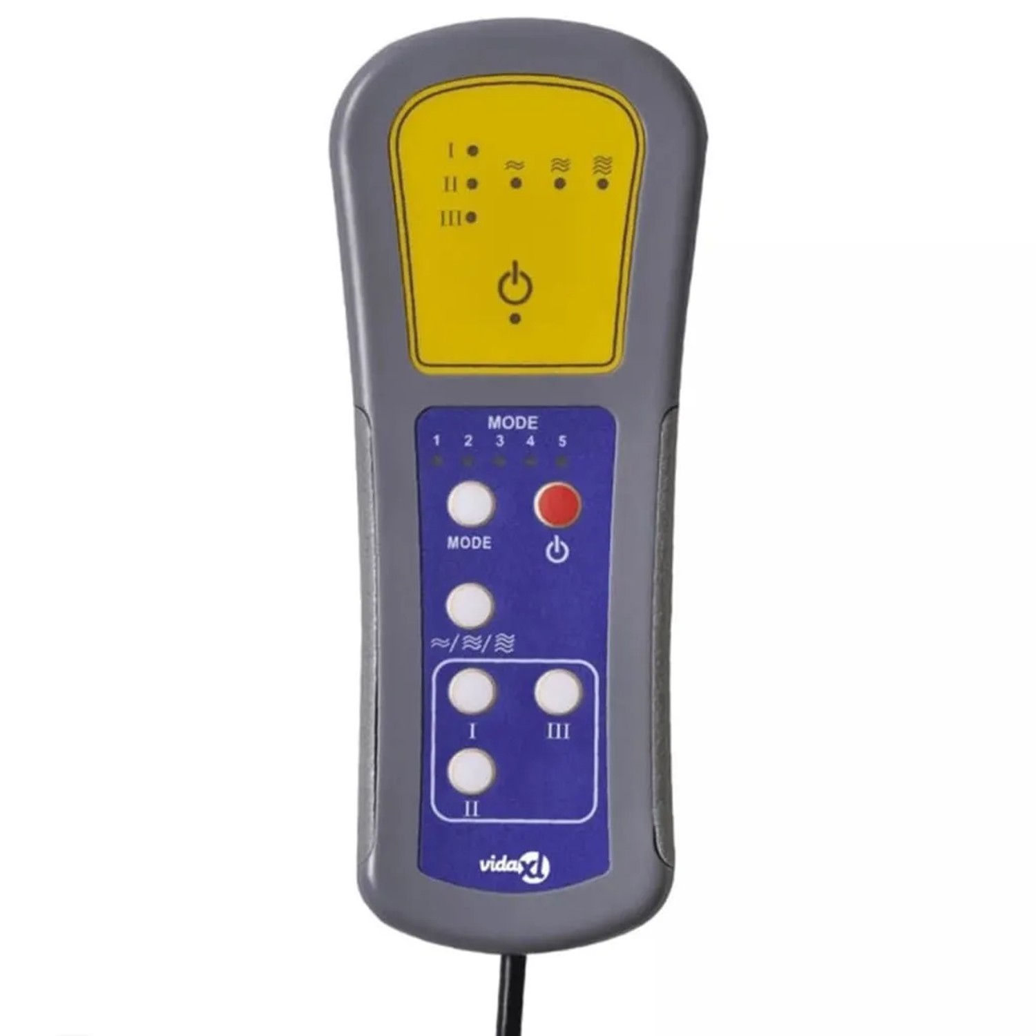 vidaXL Massagesessel Elektrisch Dunkelgrau Samt 3098405_10