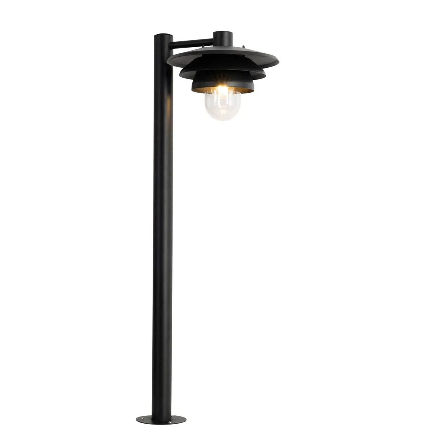 QAZQA Design Außenpoller Schwarz 100 cm IP44 Morty