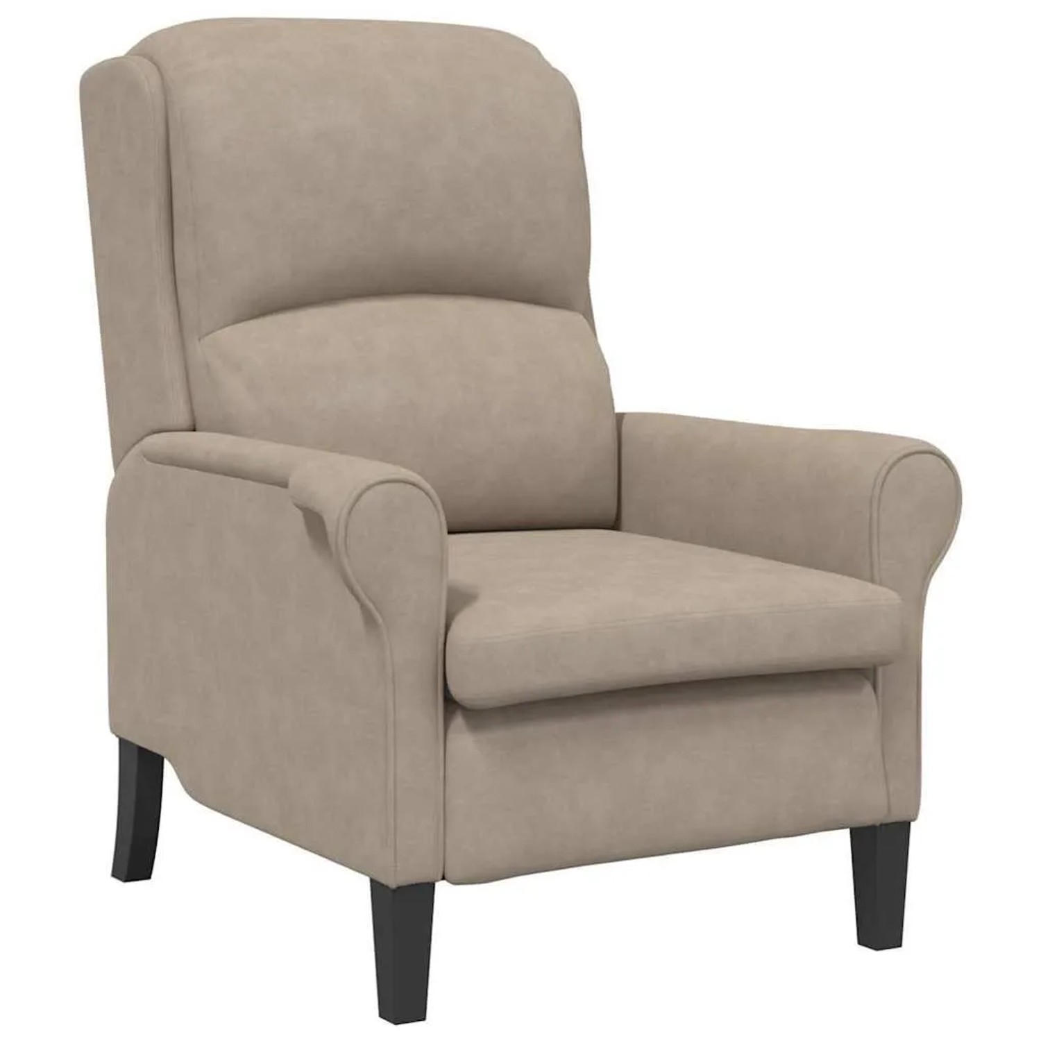 vidaXL Sessel Taupe 76 x 94 x 102 cm Mikrofaser 42009870