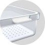 Rotho Cauma Kühlschrankorganizer-Set, 5-teilig, transparent, mit Abtropfeinsatz und Deckel.