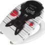 Wenko WC-Sitz Guilty Dog mit Absenkautomatik, Hunde-Motiv mit Pfeil und Herz.