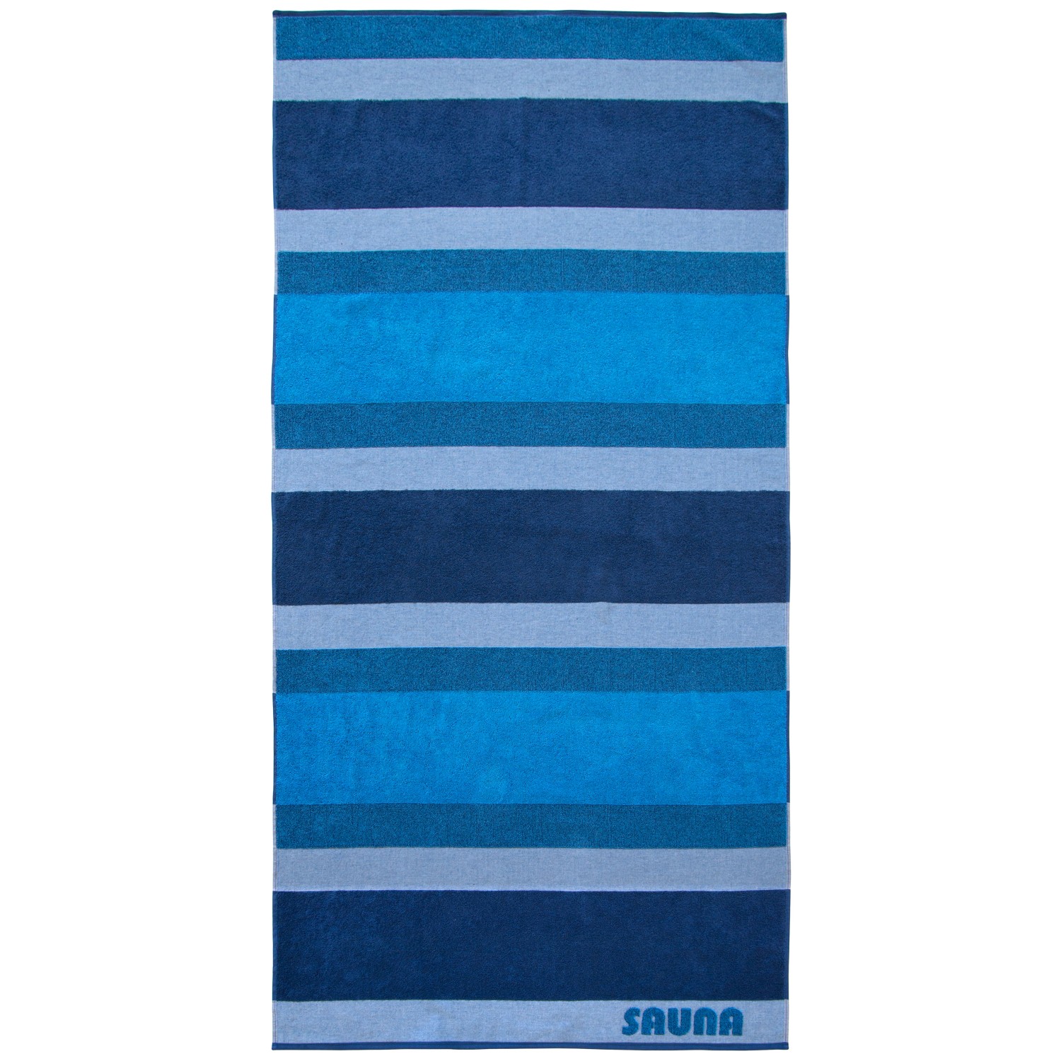 Dyckhoff Saunatuch Sauna Stripe Blau 100 x 200 cm günstig online kaufen