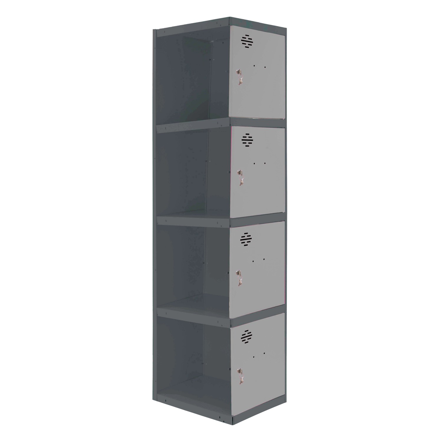 PROREGAL Spind AMEGO HxBxT 180 x 30 x 50 cm 4 Abteile Anbaumodul Anthrazit- günstig online kaufen