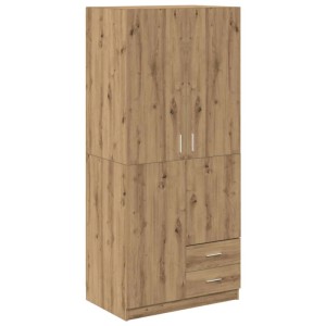 vidaXL Kleiderschrank Artisan-Eiche 80x52x180 cm Holzwerkstoff 855887