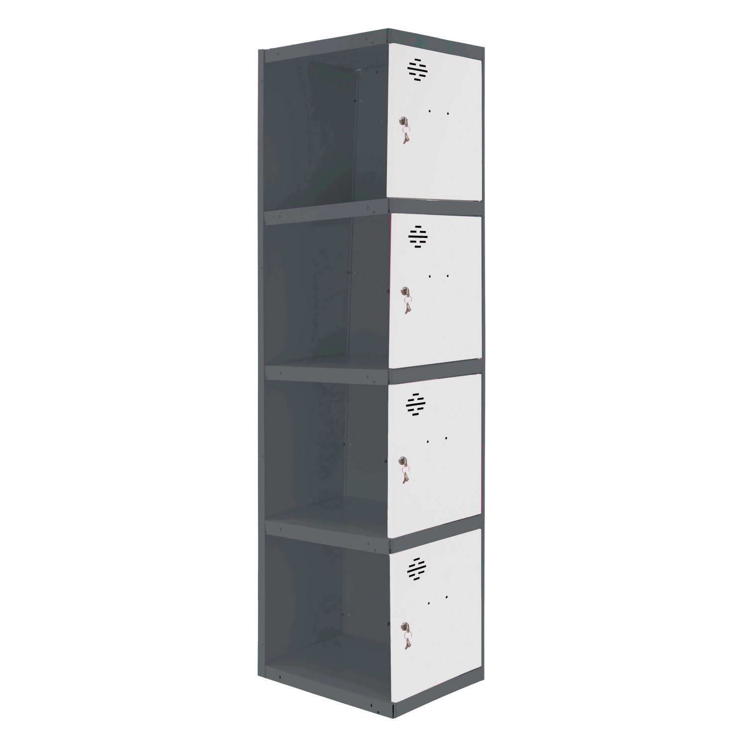 PROREGAL Spind AMEGO HxBxT 180 x 30 x 50 cm 4 Abteile Anbaumodul Anthrazit- günstig online kaufen