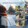 HOMCOM Regenschutz für Fahrradanhänger, transparenter Regenüberzug für Kinderfahrradanhänger.