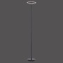 Schwarze Stehleuchte Hans von Just Light, 181 cm hoch, dimmbar.
