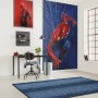 Zimmer mit Komar Vlies Fototapete Marvel Spider-Man Spider Web in Blau-Rot.
