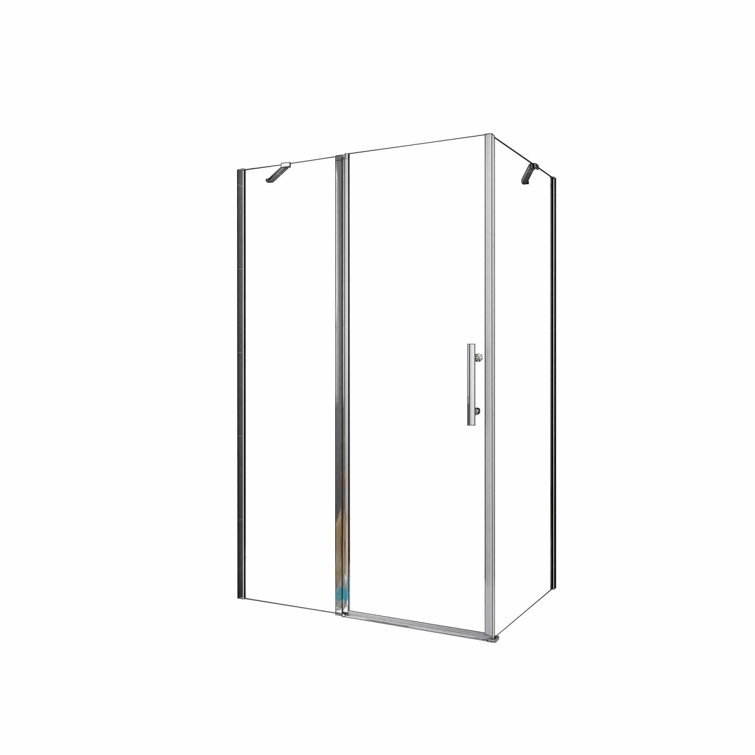 AICA Eckeinstieg Schwingtür B.90xH.195cm Duschtür mit Seitwand B.70xH.195cm günstig online kaufen