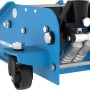 Blauer Güde Rangierwagenheber GRH 2,5/510 L (2,5 t) mit Rollen und Doppelzylinder.