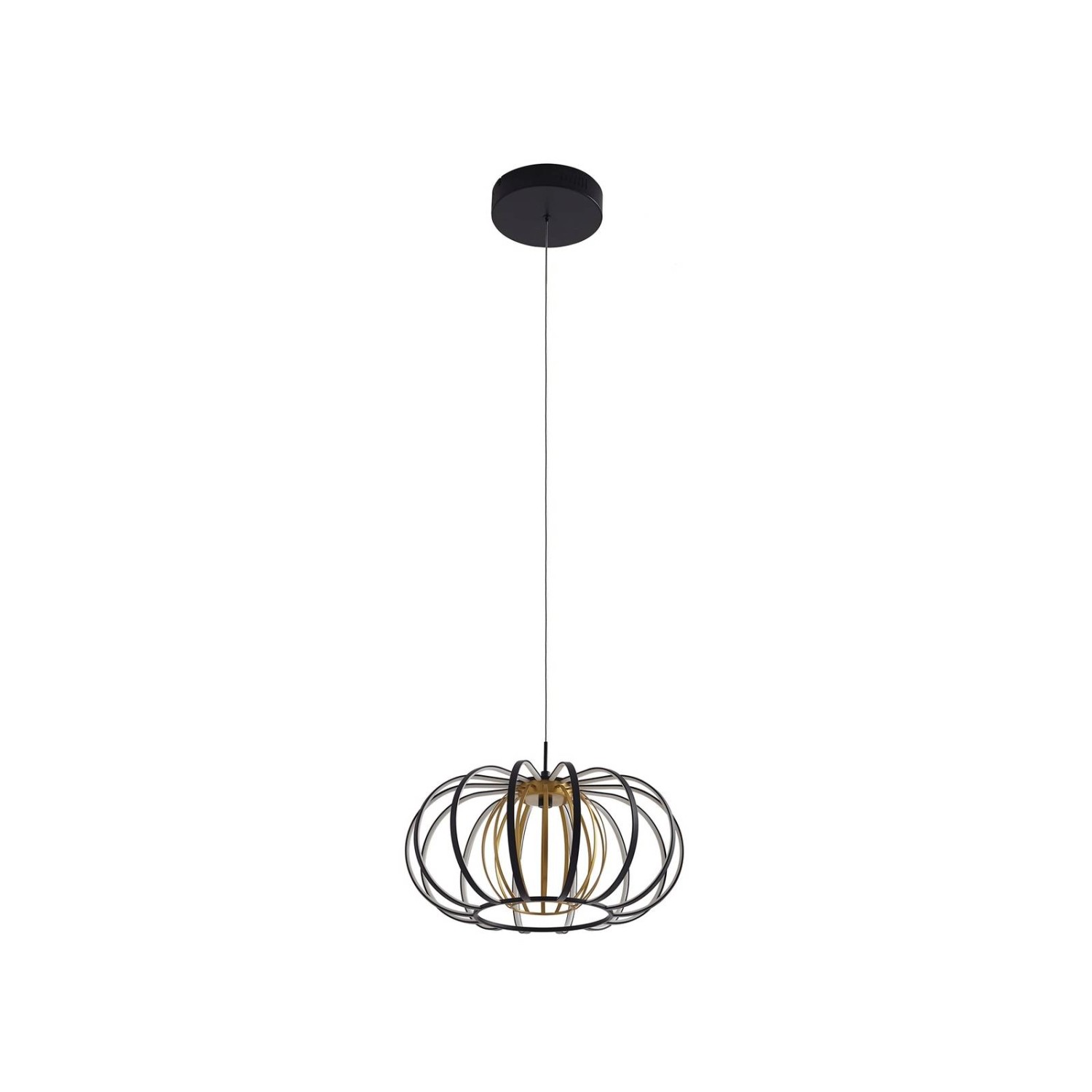 Lucande LED Birger 10030082 Dimmbar Modern in Schwarz aus Metall 1-flammig günstig online kaufen