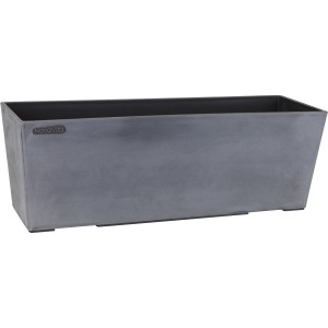 A.H.G. Pflanzkasten Michelangelo, eckig, warmes Grau, 50x15x16,5 cm. Ideal für Blumen und Pflanzen.