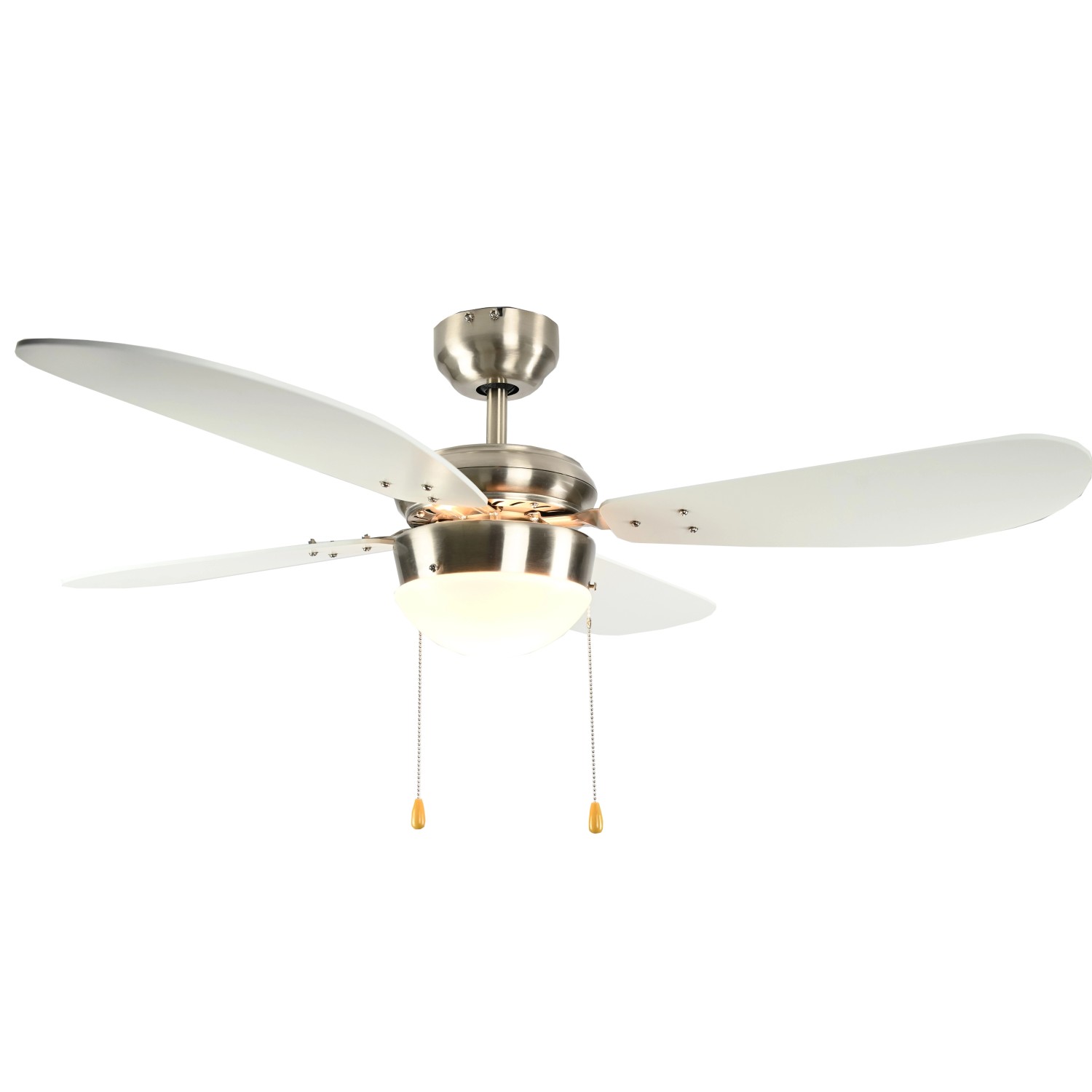 AIRERYDER Deckenventilator Classic 105 cm Nickel - Weiß mit Beleuchtung und günstig online kaufen