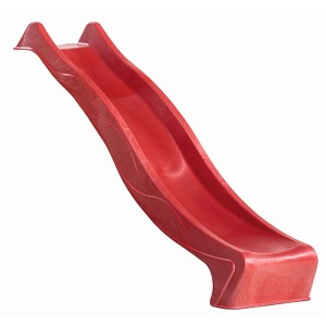 Rote Karibu Wellenrutsche Aktion, 2,3 m lang, für Spieltürme mit 125 cm Podesthöhe.