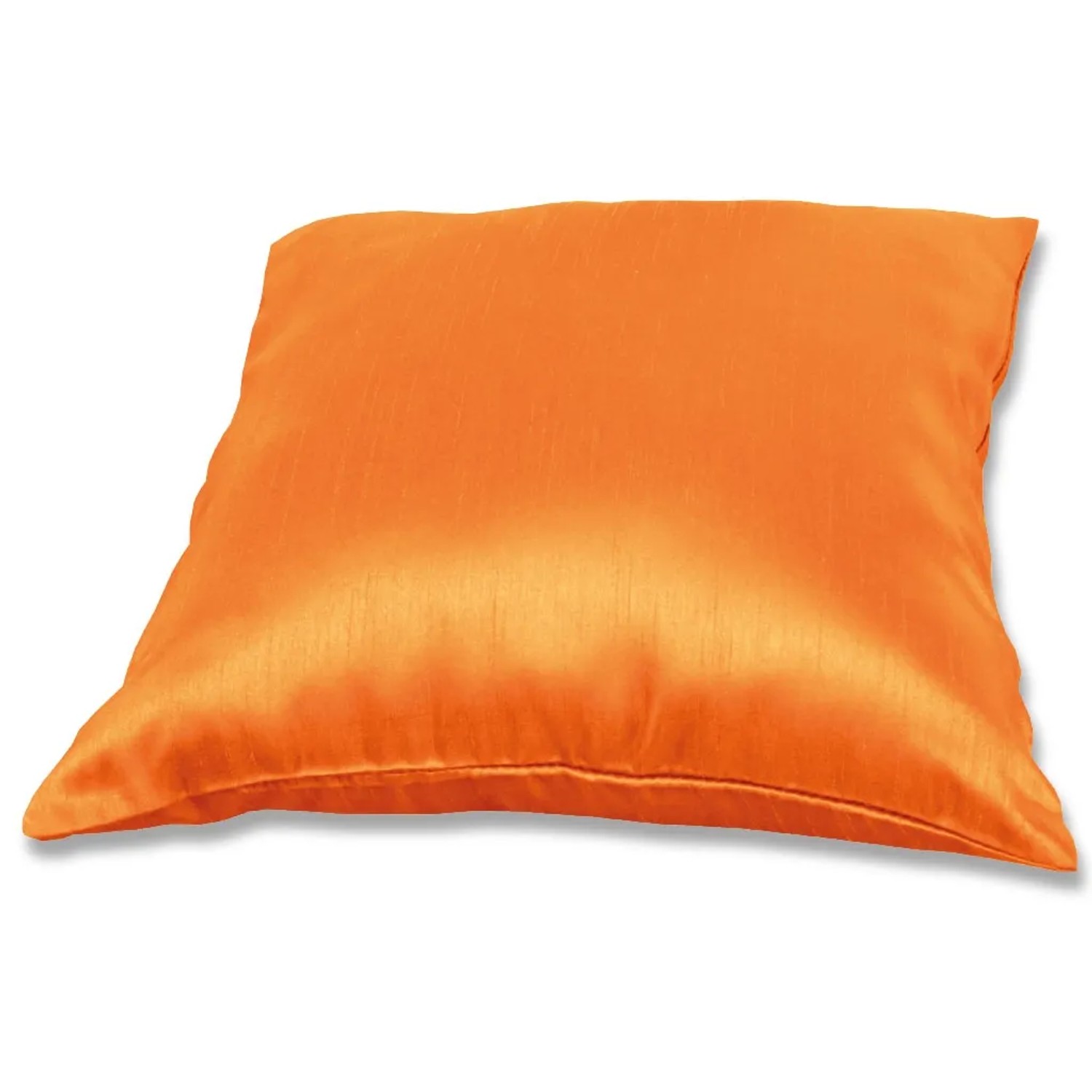 Orangefarbene Arsvita Kissenhülle Alessia, 40x40 cm, ohne Füllung. Dekokissen für Sofa und Garten.