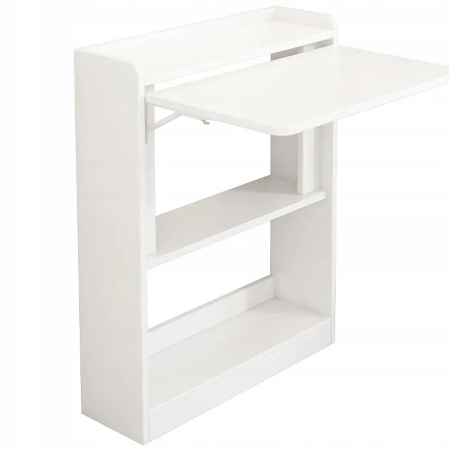 Rebiko Faltbarer Wandschreibtisch Weiß Schrank Regal Moderner Laptoptisch