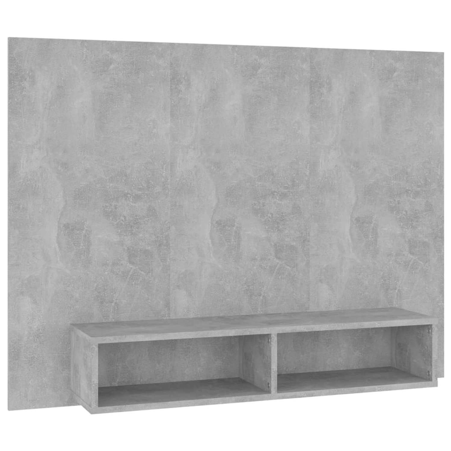 vidaXL TV-Wandschrank Betongrau 120x23,5x90 cm Holzwerkstoff 808273