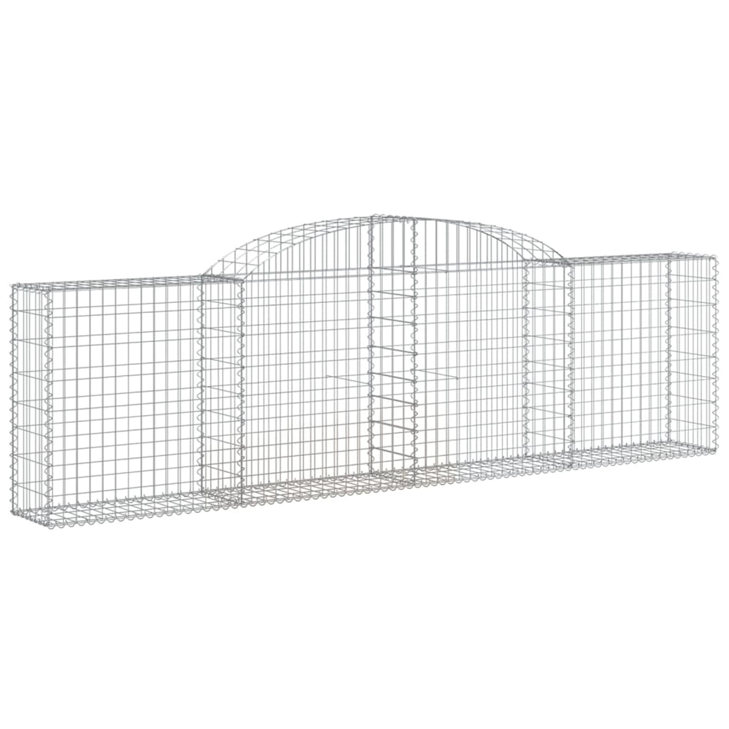 Vidaxl Gabionen Mit Hochbogen 20 Stk. 300x30x80/100cm Verzinktes Eisen günstig online kaufen