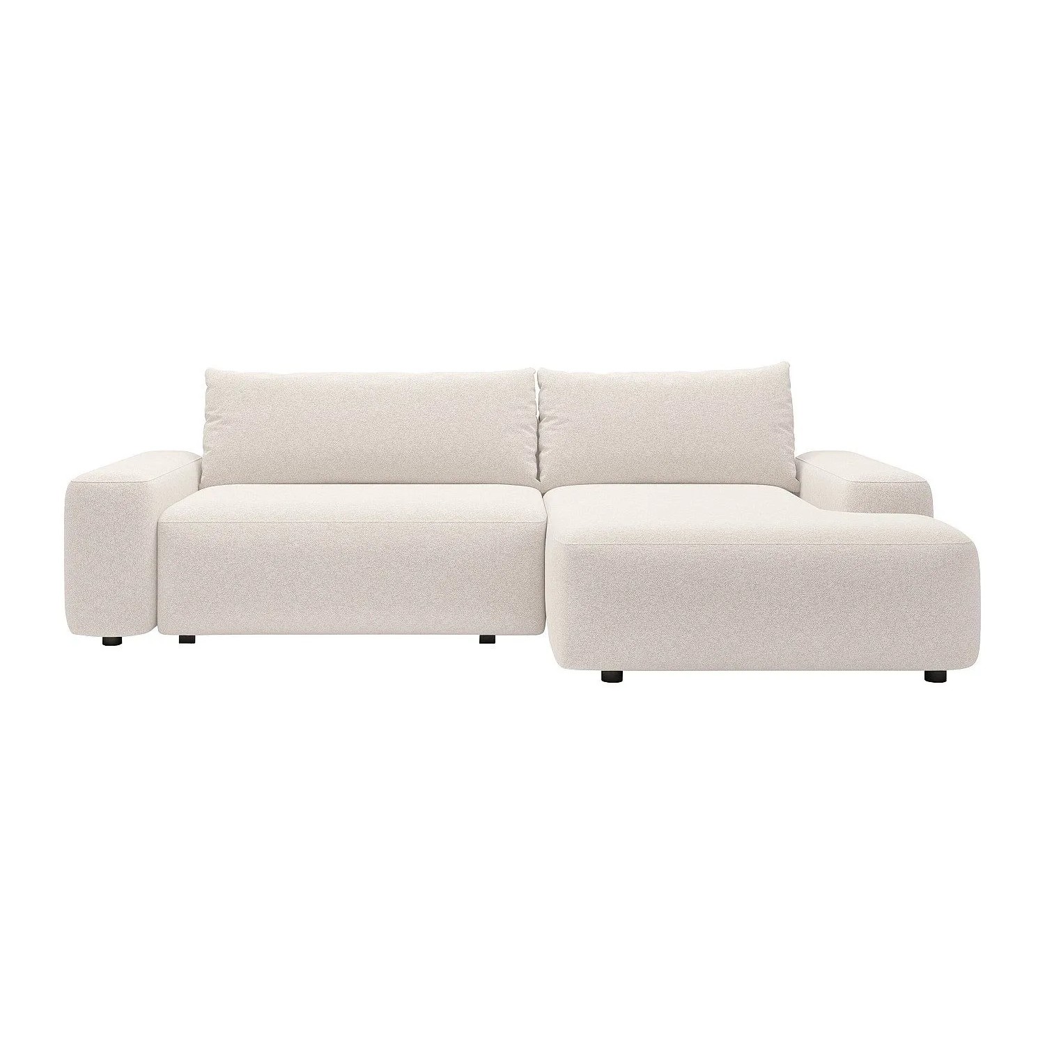 Vente-unique Schlafsofa Daviso Cremefarben 264 cm