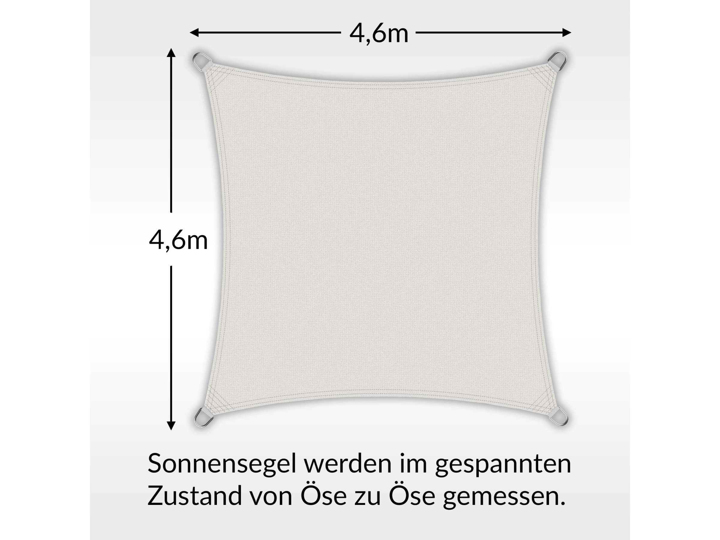 ColourTree Sonnensegel Rechteckig 3x4,6m - UV-Schutz Netzstoff, 190g/m², Wetterfest & Atmungsaktiv