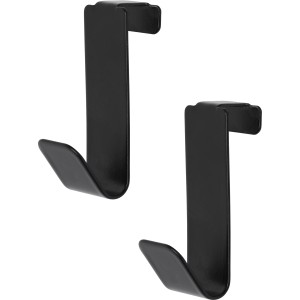 Zwei schwarze Denpanels Haken zur Befestigung an Paneelen.