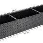 BigDean 2er Set Blumenkasten Mit Untersetzer 70 Cm Lang Rattan Optik Anthrazit Aus PP Kunststoff Balkon Pflanzkasten Schmal Balkonkasten BigDean 2er Set Blumenkasten mit Untersetzer 70 cm lang Rattan-Optik anthrazit - aus PP-Kunststoff - Balkon Pflanzkasten schmal Balkonkasten_5