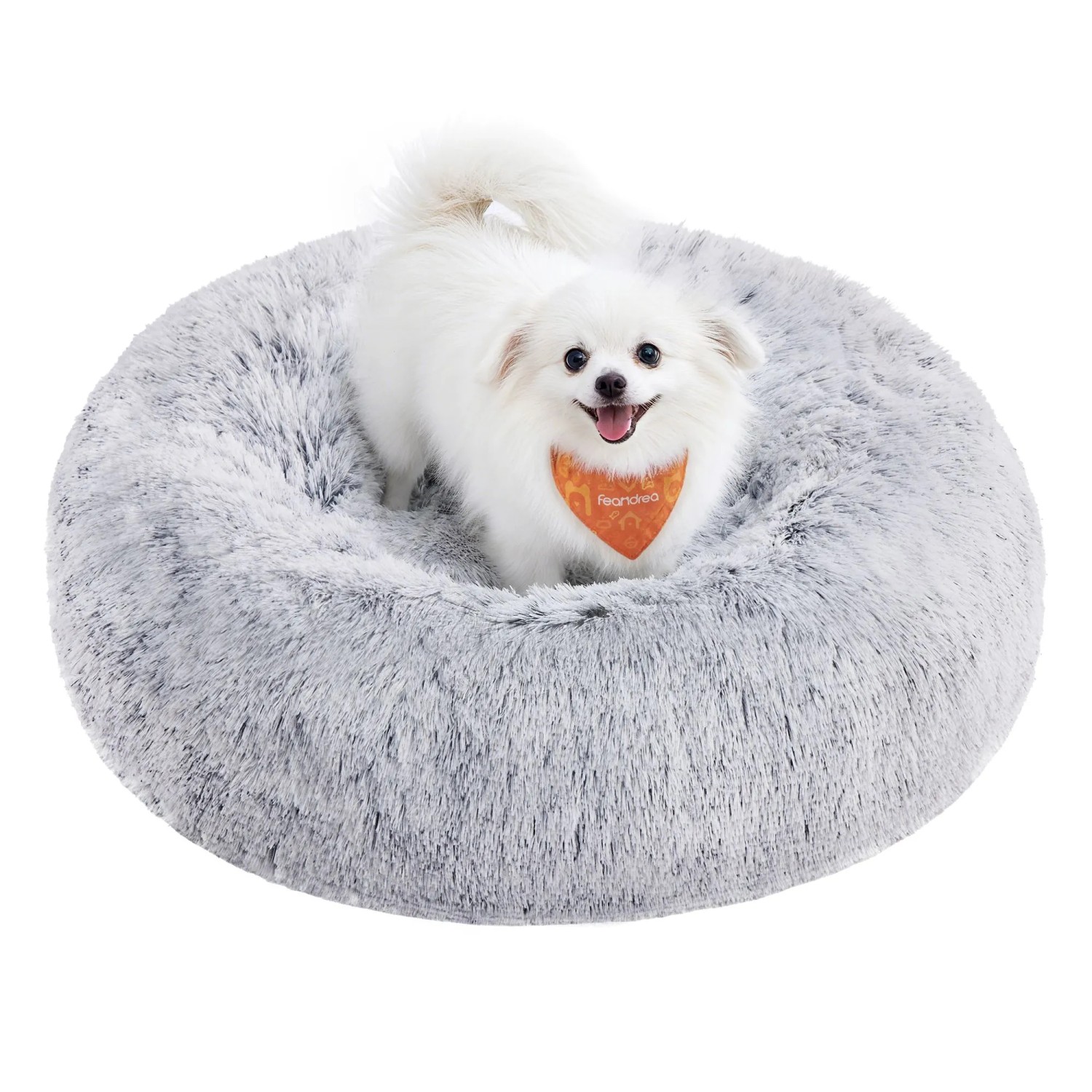 Feandrea Hundebett Flauschig 60 cm Grau
