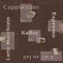 d-c-fix Tischdecke Cappuccino Schoko, eckig, mit Kaffeemotiven für Küche und Esszimmer.