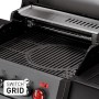 Enders Gasgrill Hyde 3 Sikr Turbo: Grillfläche mit Gussrost und Turbo Zone Detailansicht.