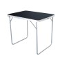 Schwarzer Mojawo XL Camping Klapptisch aus Aluminium, 80x60x68cm, mit Tragegriff.