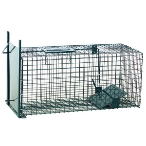 Moorland Safe Lebendfalle, 23x23x60cm, mit einem Eingang. Drahtgitterfalle für Ratten, Marder und Mäuse.
