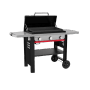 Weber Gasgrill Slate GPD Premium Plancha 71 cm, schwarz, mit 3 Brennern, Grillwagen mit Rollen.