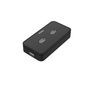 Schwarzer Hama USB-Hub mit 7 Ports (USB 2.0) und Netzteil für Computer & Multimedia.