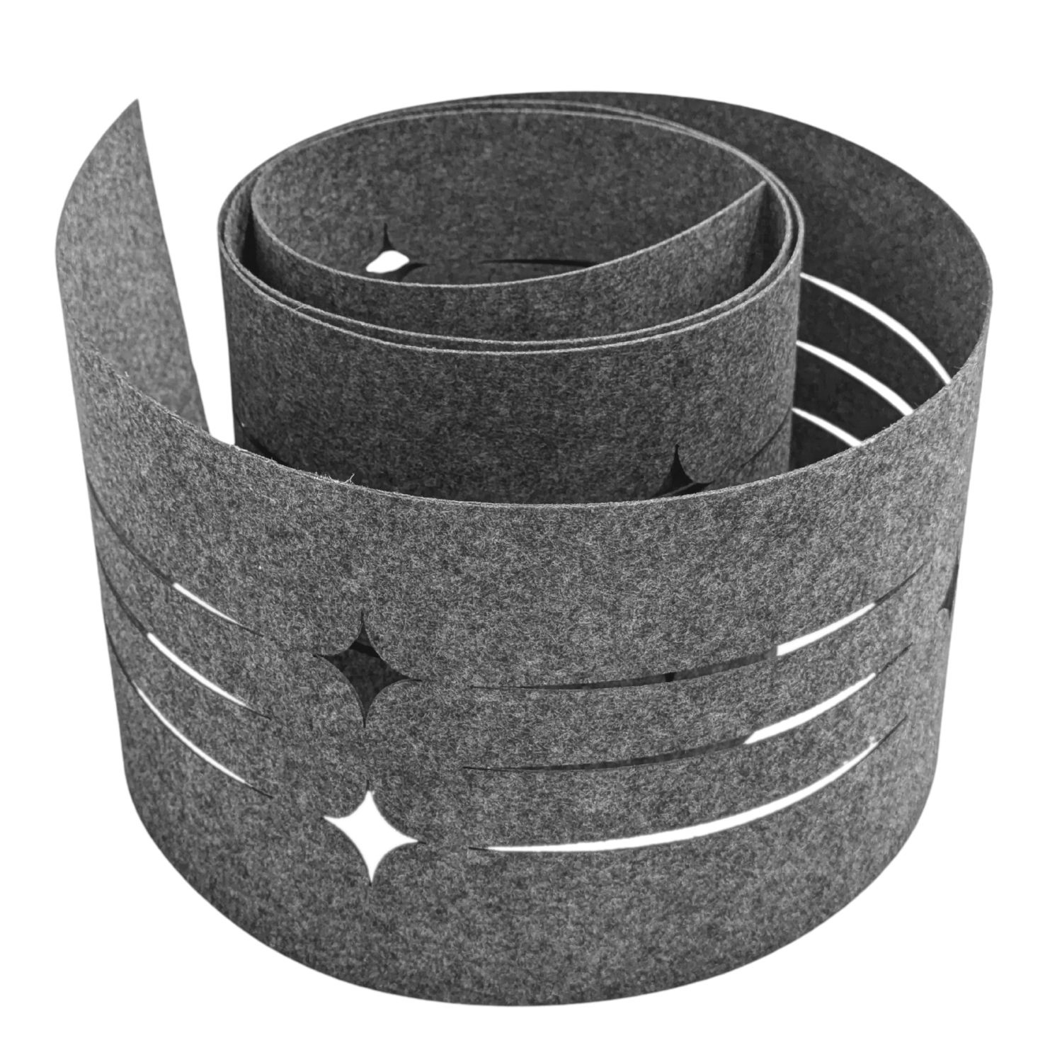 zaunzu Sichtschutz Design Vlies Dekor Starline Einzelstreifen Schwarzgrau 2 günstig online kaufen