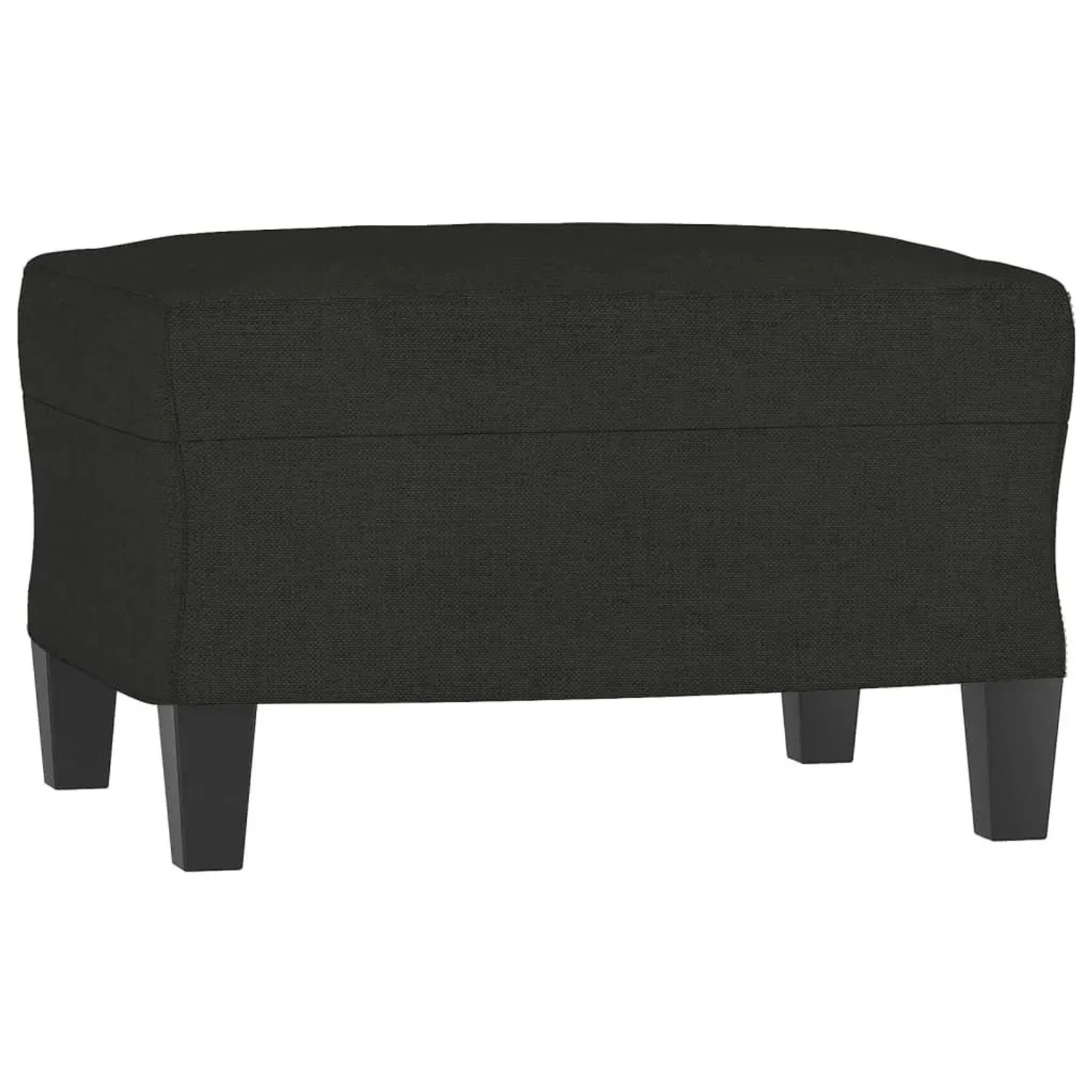 vidaXL Fußhocker Schwarz 60x50x41 cm Stoff 349331