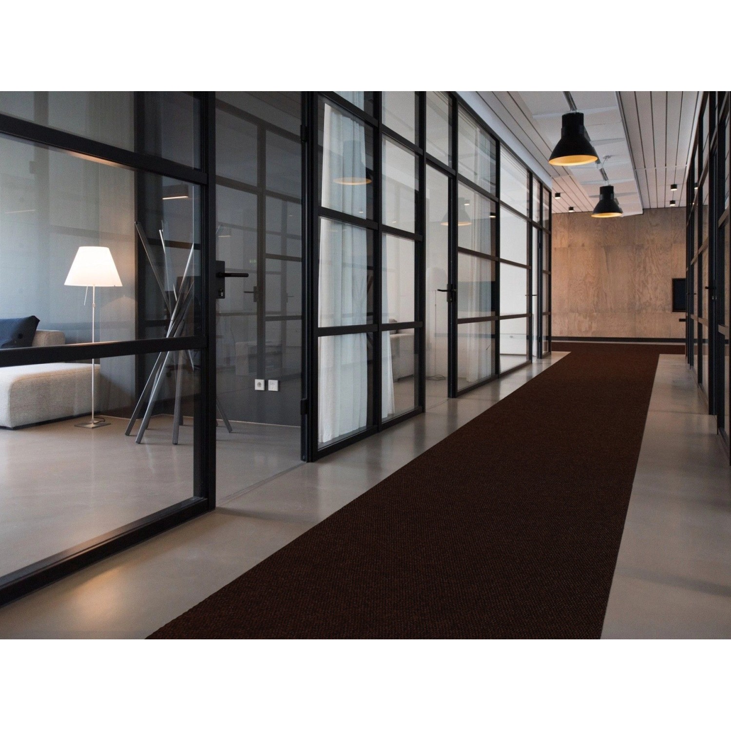 Brauner Primaflor Sauberlauf Picollo Teppichläufer im Flur, 2,00m x 8,50m.